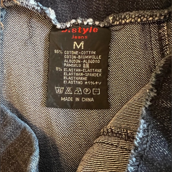 Pleated Mini Jean Skirt - Picture 2 of 3